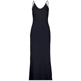 Allude Silk Satin Kjole, Sort 